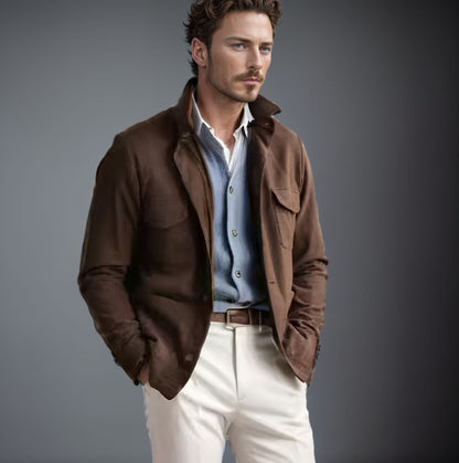 Herren Outdoorjacke Modern mit Taschen Stehkragen