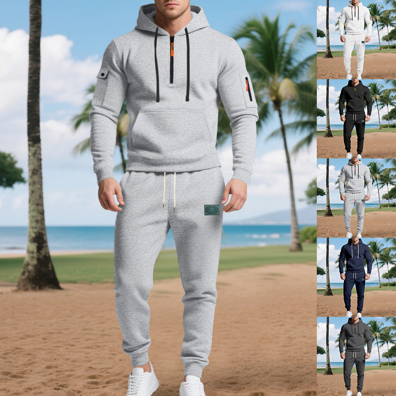 Herren Sweatset Sportlich mit Taschen und Kordelzug - BerlinGlamour