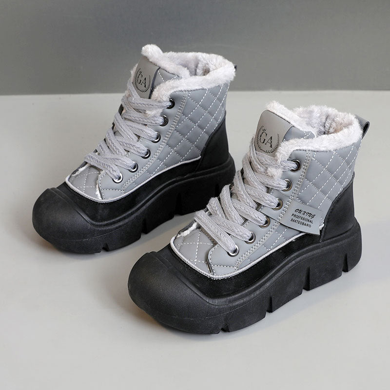 Damenschuhe Winterstiefel Warm Kuschelig Rutschfest