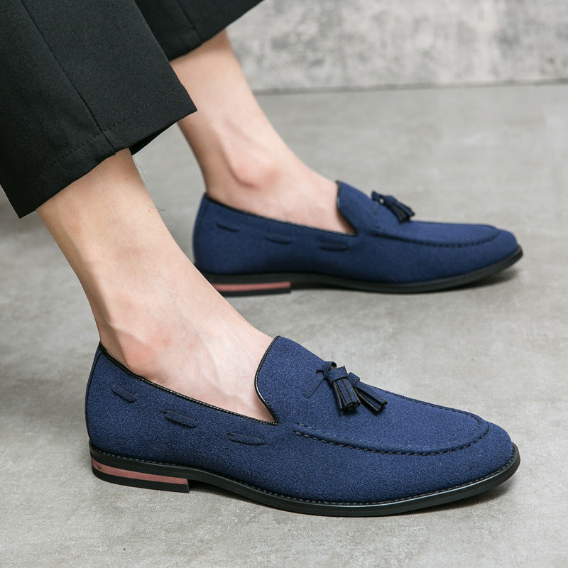 Damen Mokassins Weichleder Quasten Schnürsenkel Modern