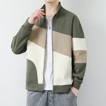 Herren Steppjacke Sportlich Modisch Hochkragen