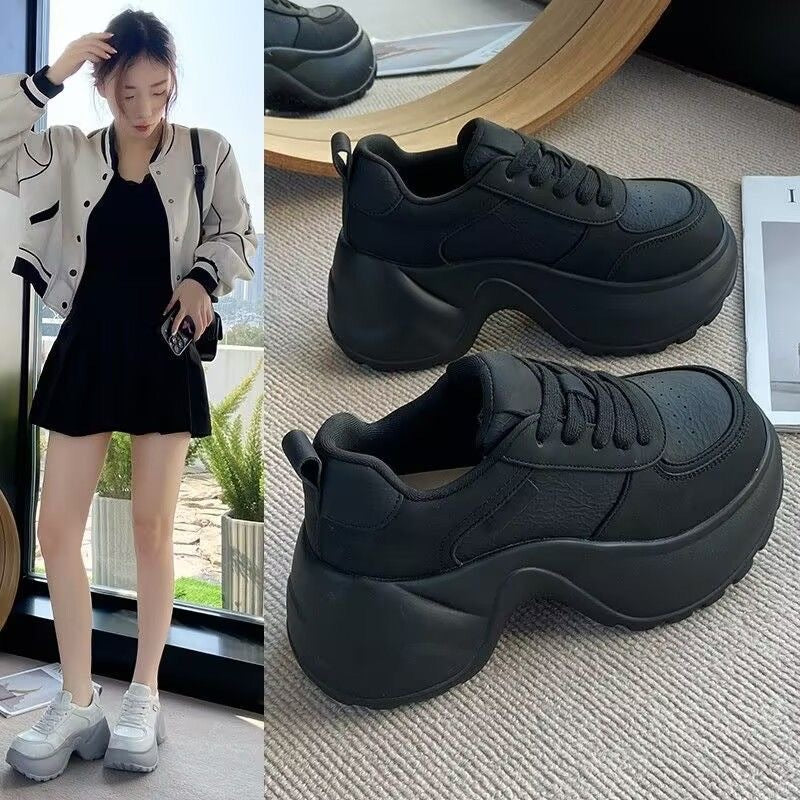 Damen Sneaker Höhe Plattform Sportlich Chunky Schuhe