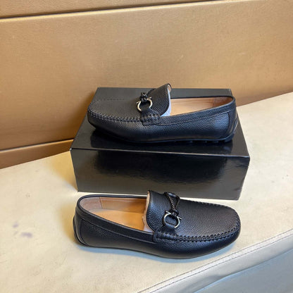 Damen Mokassin Leder Schuhe Elegantes Design