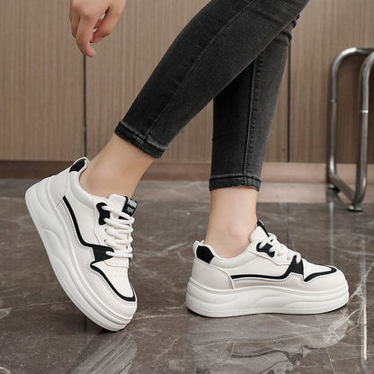 Damen Sneaker Sportlich Plateau Schuhe Mit Dämpfung