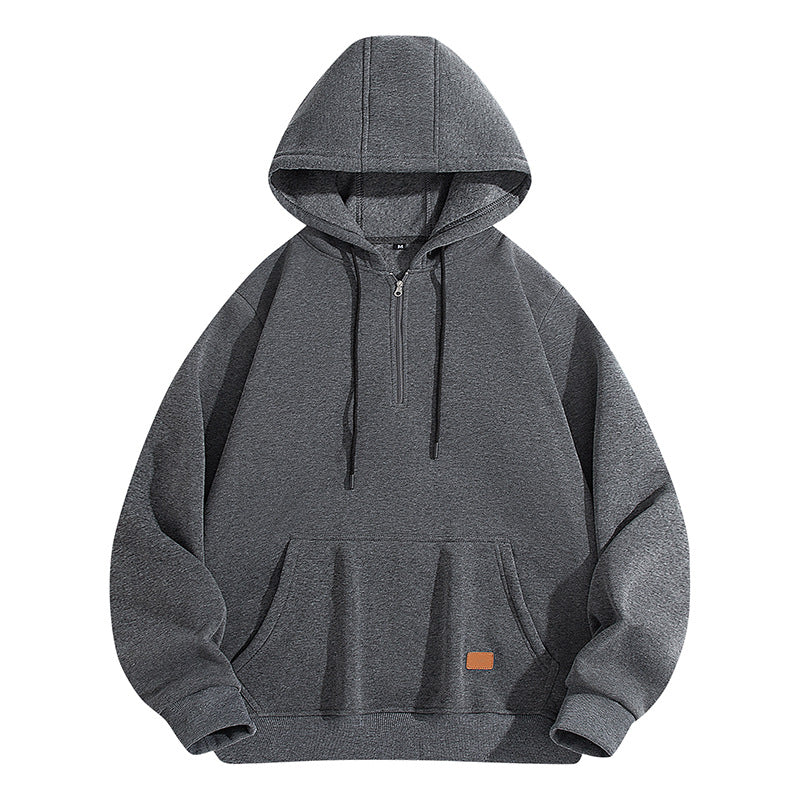 Herren Hoodie Bequem Halbzipper Modern Stylisch