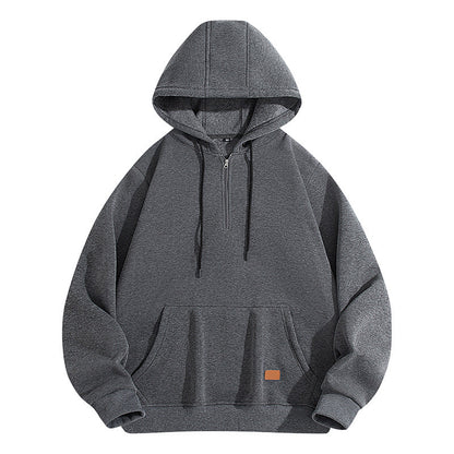Herren Hoodie Bequem Halbzipper Modern Stylisch