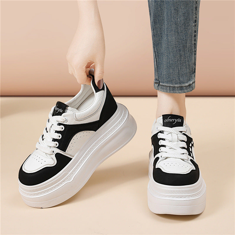 Damen Sneaker Bequem Plateau Schuhe Luftdämpfung