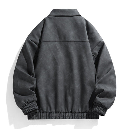 Herren Jacke Lässig Utility Stil Mit Brusttaschen