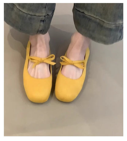 Damen Ballerinas Schleifen-Design Komfortabel Elegant