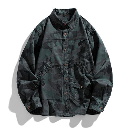 Herren Camouflage Jacke Militärstyle Freizeit