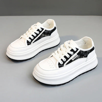 Damen Plateau Sneaker High Heel Sportschuh Trendy