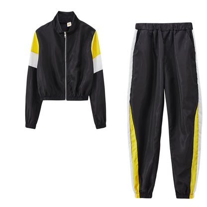 Damen Sportanzug Modern Farben Laufoutfit Fitness