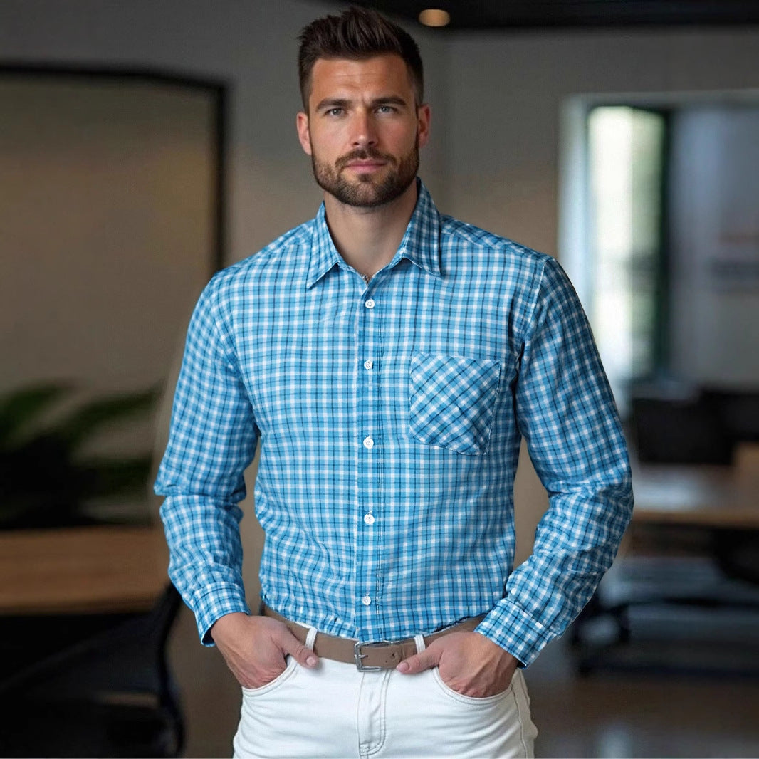 Herren Karohemd Modern Baumwolle Qualität Berlin - BerlinGlamour