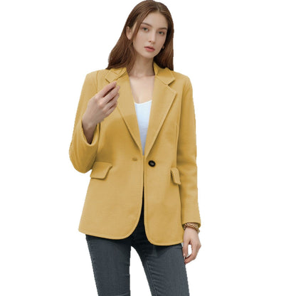 Damen Blazer Elegant Slim Fit Schwarz