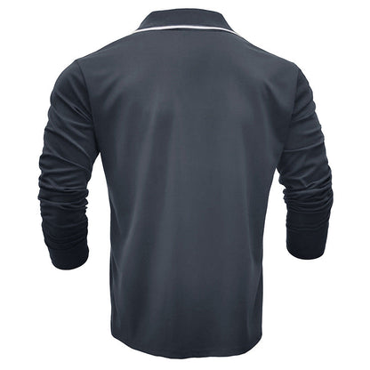 Herren Langarmshirt Funktionsshirt Reißverschluss Sportlich