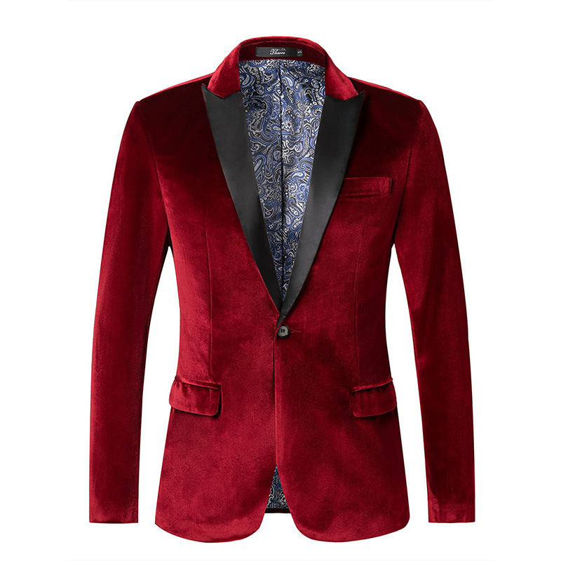 Eleganter Herren Blazer Samt Schwarzer Luxus Anzug - BerlinGlamour