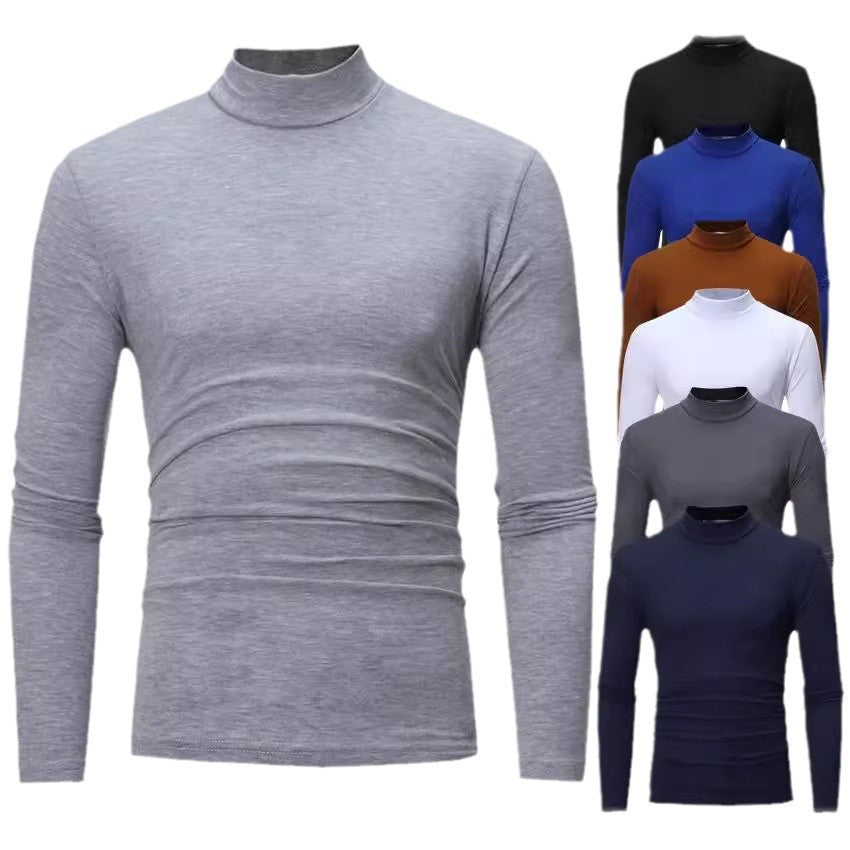 Weicher Herren Rollkragenpullover Jersey Modern