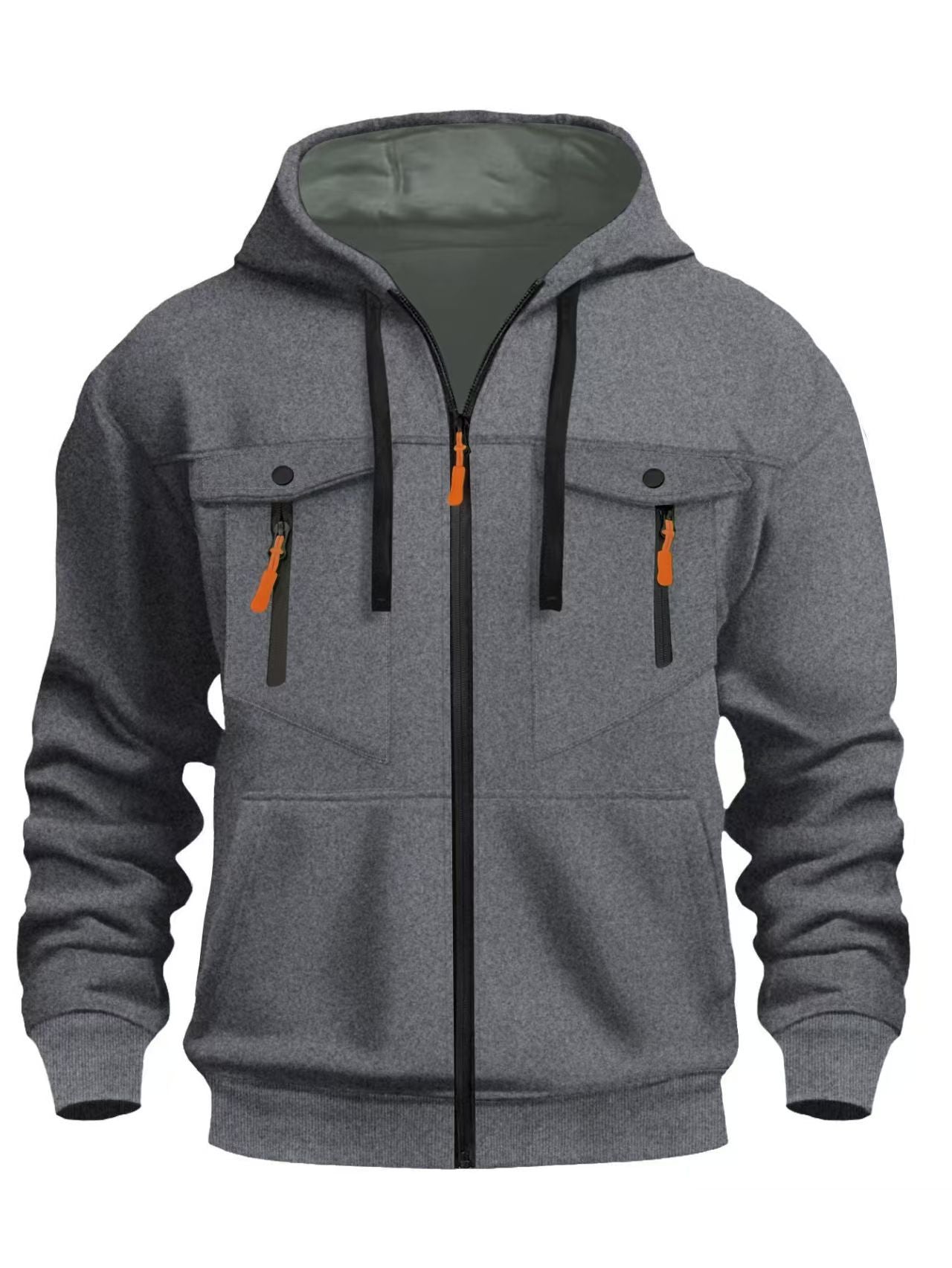 Herren Kapuzenjacke Functional mit vielen Taschen Modern