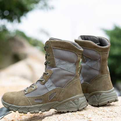 Damen Stiefel Militärstyle Kampfstiefel Schwarz