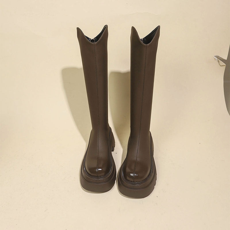 Damen Stiefel Kniehoch Elegant Robust Winter
