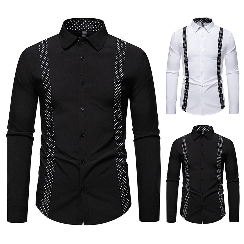 Herren Businesshemd Modern Schulterpolster Elegantes Design - BerlinGlamour