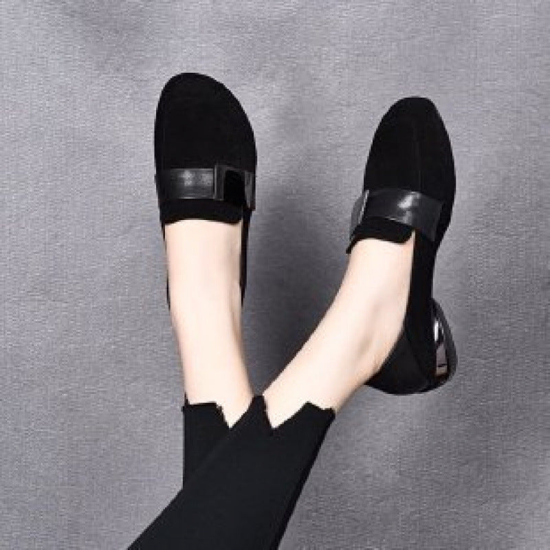Damen Ballerinas Bequem mit Riemen Modern Stil