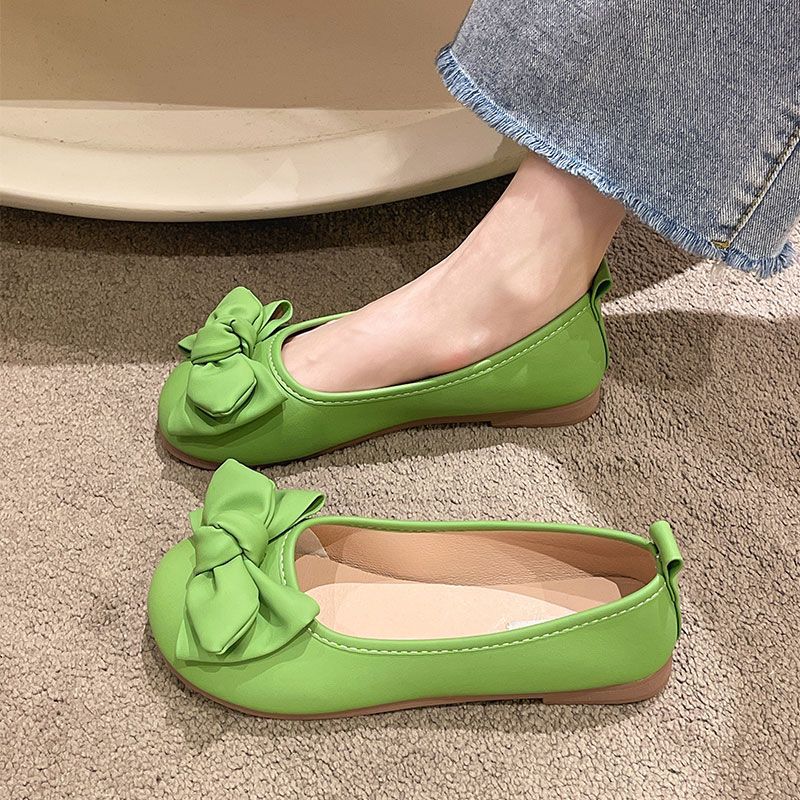 Ballerina Schuhe Damen Elegante Schleife
