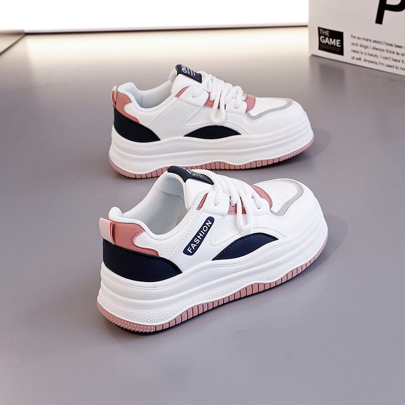 Damen Sneaker Sportlich Chunky Bequem Luftdurchlässig