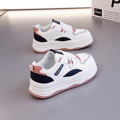 Damen Sneaker Sportlich Chunky Bequem Luftdurchlässig