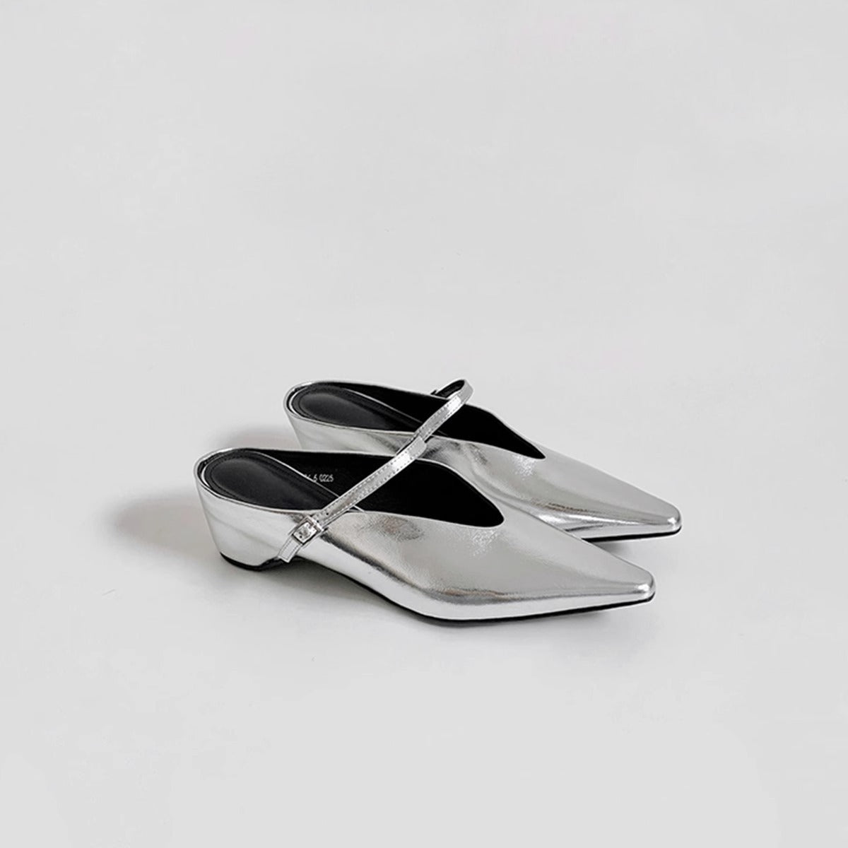 Damen Slingback Schuhe Elegante Spitze Riemen