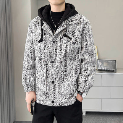 Herren Übergangsjacke Sportlich Funktionell mit Taschen