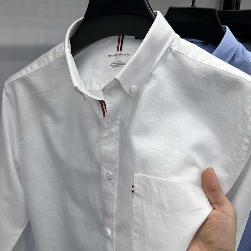 Herren Langarmhemd Modern Slim Fit Baumwolle Qualität