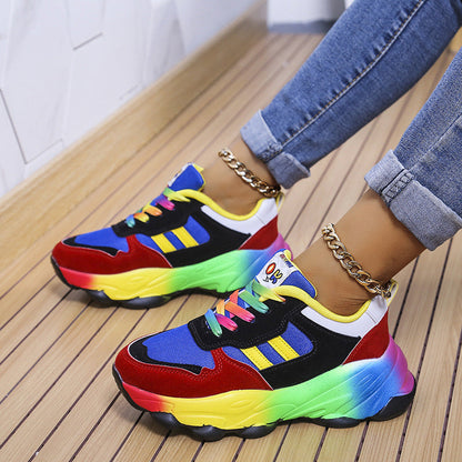 Damen Sneaker Bunt Sportlich Atmungsaktiv - BerlinGlamour