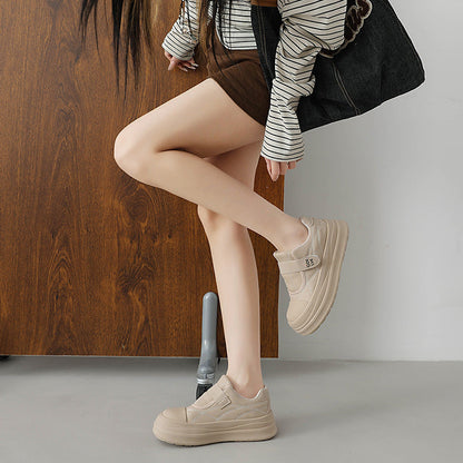 Damen Sneaker Slip-On mit Klettverschluss und weicher Sohle