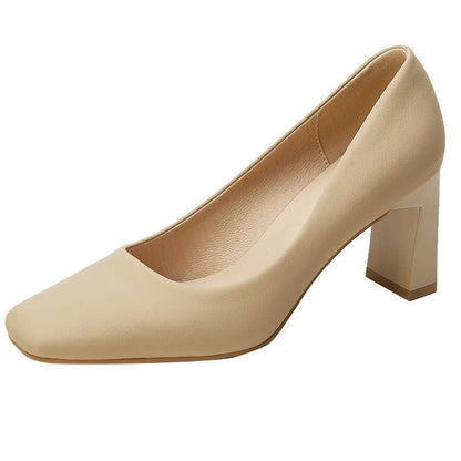 Damen Pumps Quadratischer Absatz Elegante Schuhe