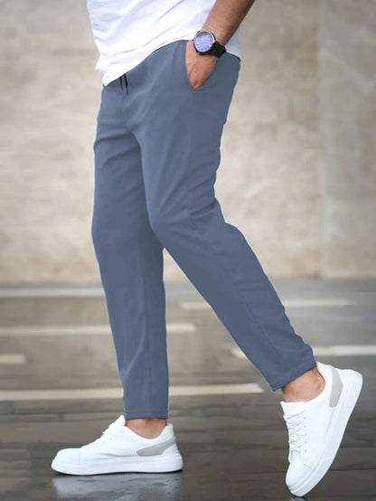 Herren Chino-Hose Elastisch Bequem Slim Fit