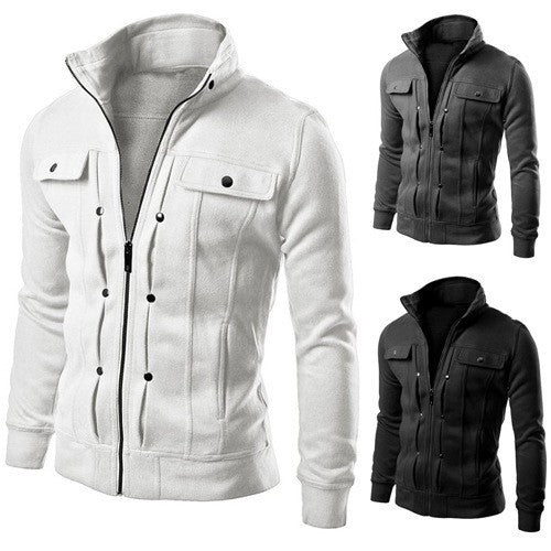 Herren Steppjacke Modern Trendig Schwarz - BerlinGlamour