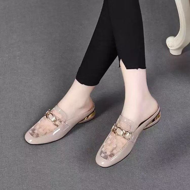Damen Slipper Elegante Luxus mit Schnallen