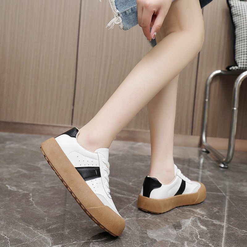 Damen Sneaker Plattform Schuhe Bequem Rutschfest