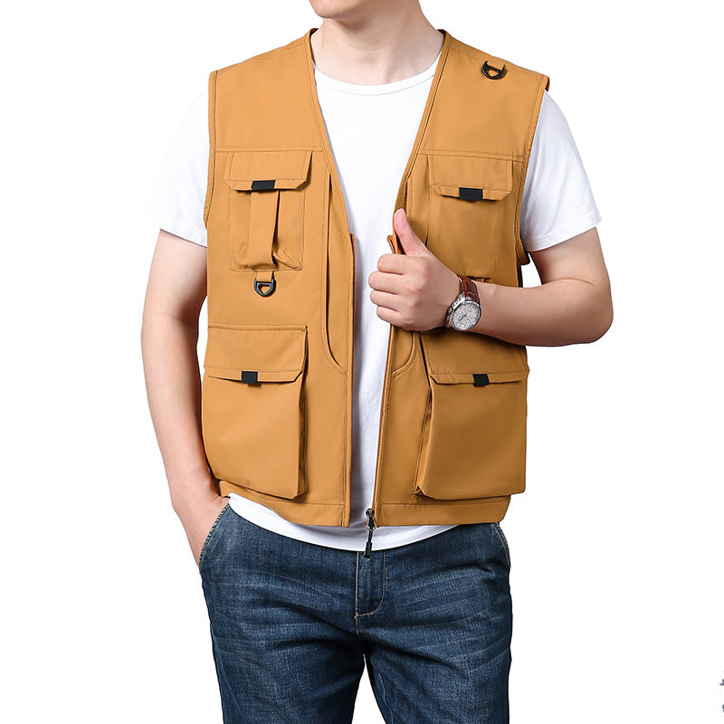 Herren Outdoor-Weste Multifunktionsjacke Wasserdicht - BerlinGlamour