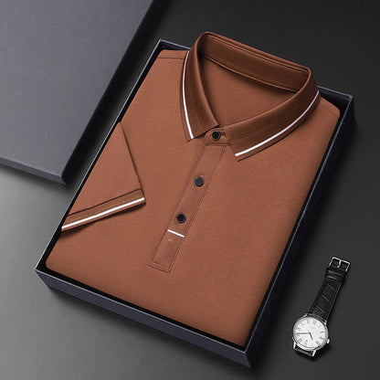 Herren Polohemd Modern Strukturiert Elegantes Design