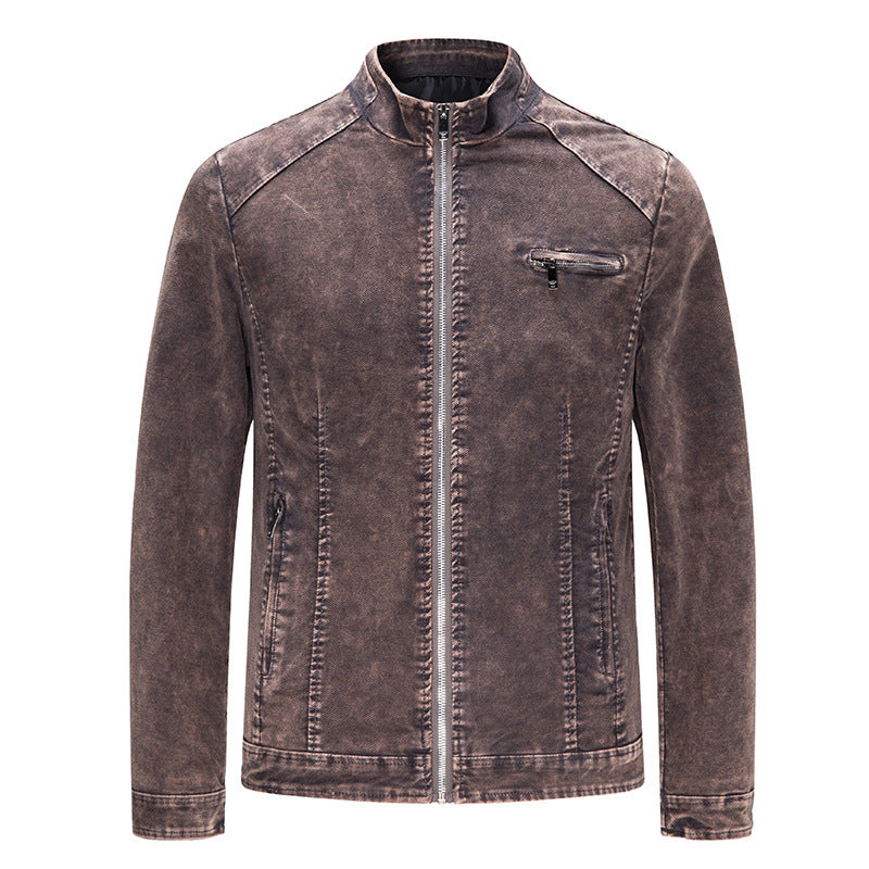 Herren Freizeitjacke Denim Look Modern Slim Fit