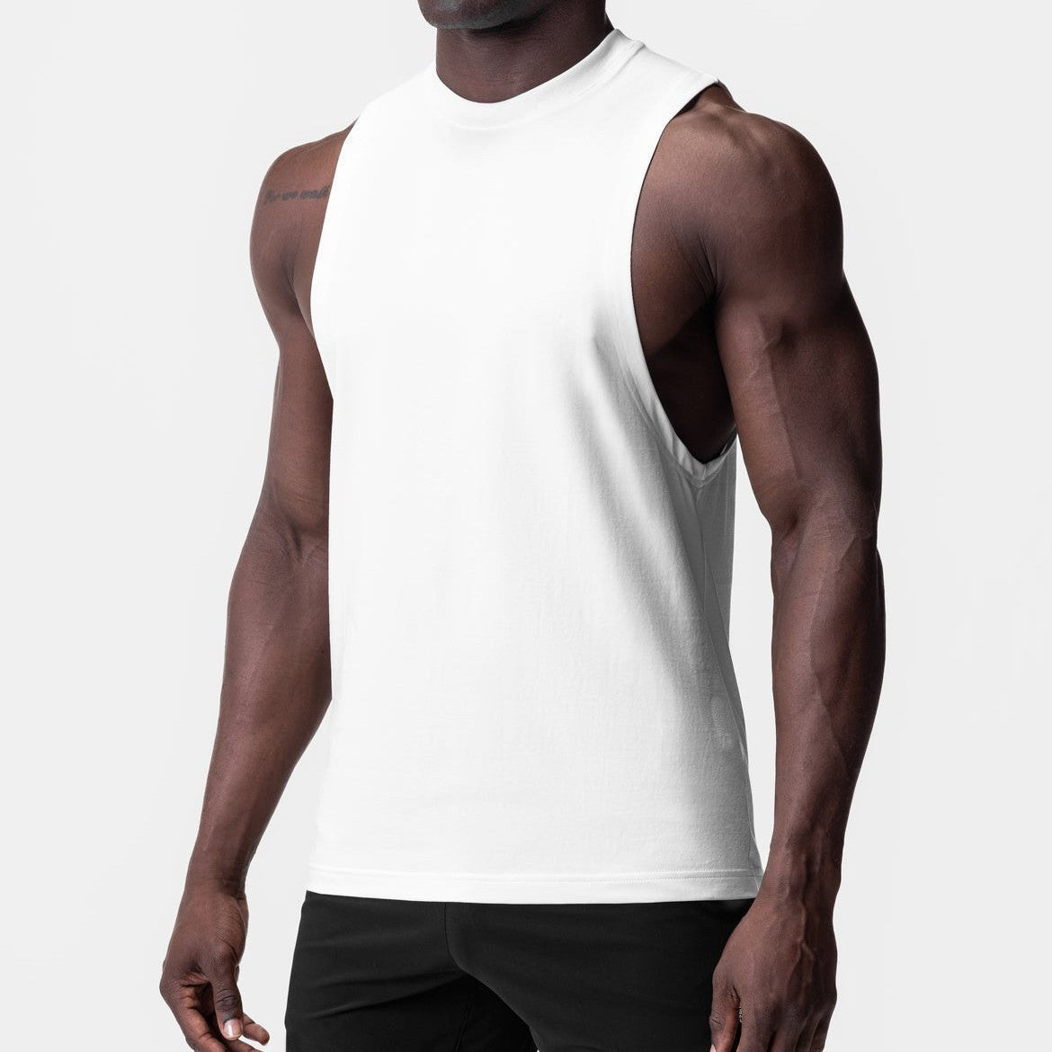 Herren Sportshirt Muscle Fit Leicht Baumwolle Athletisch