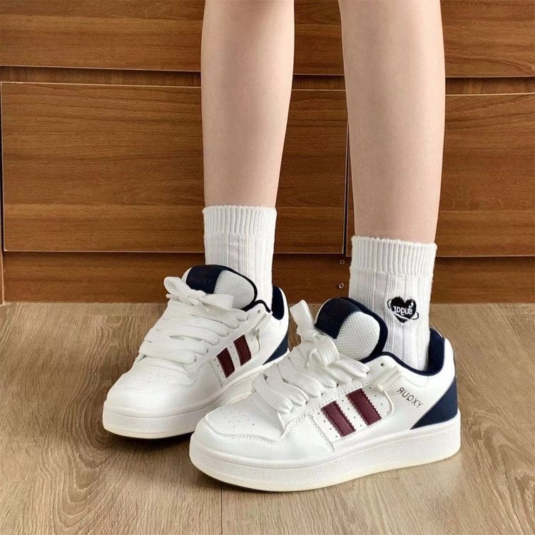 Damen Sneaker Weiß atmungsaktiv Modern Sport