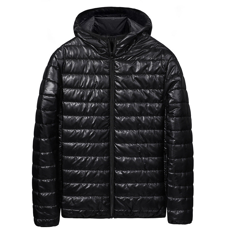 Herren Steppjacke Leicht Kapuze Atmungsaktiv
