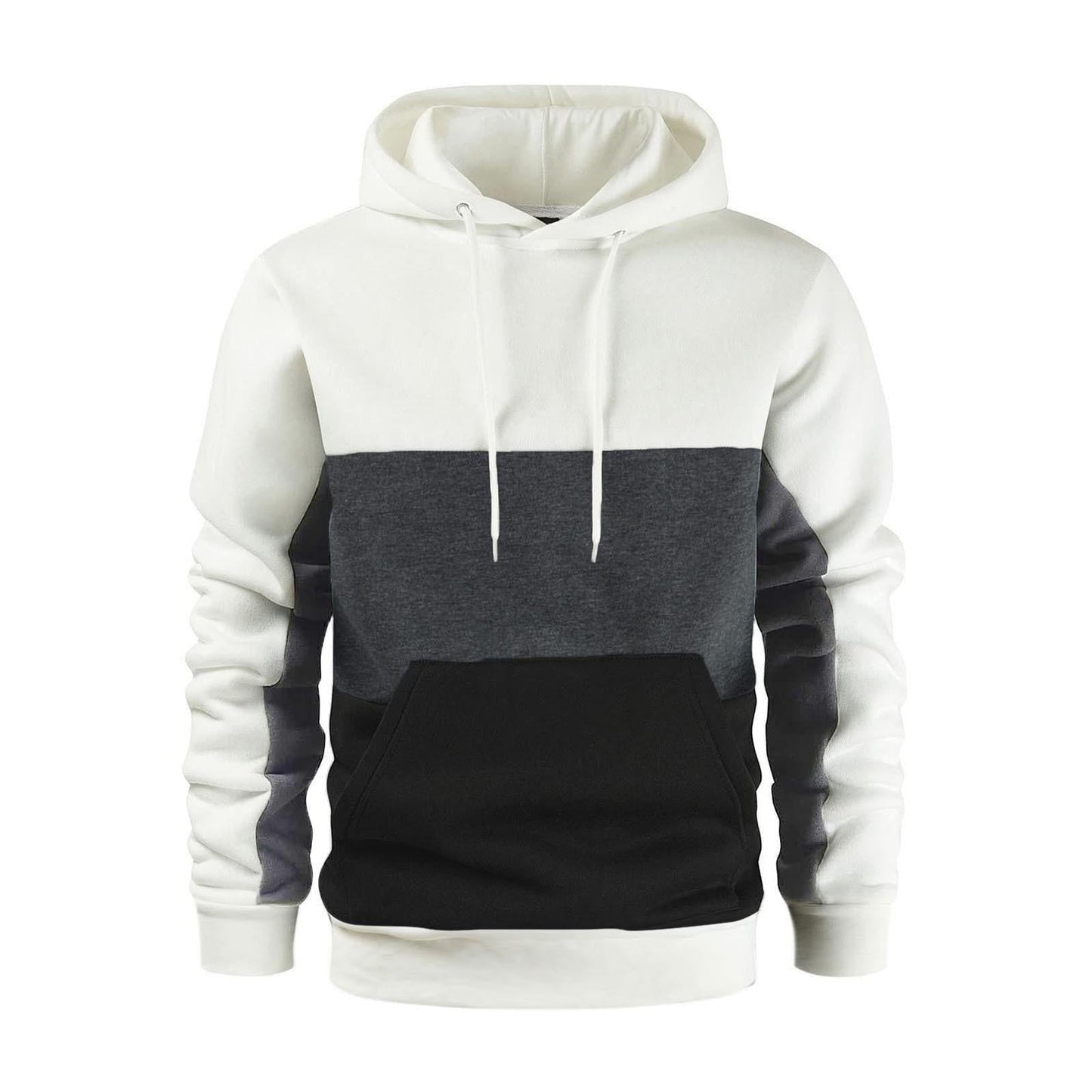 Herren Kapuzenpullover Modern mit Kontrastfarben