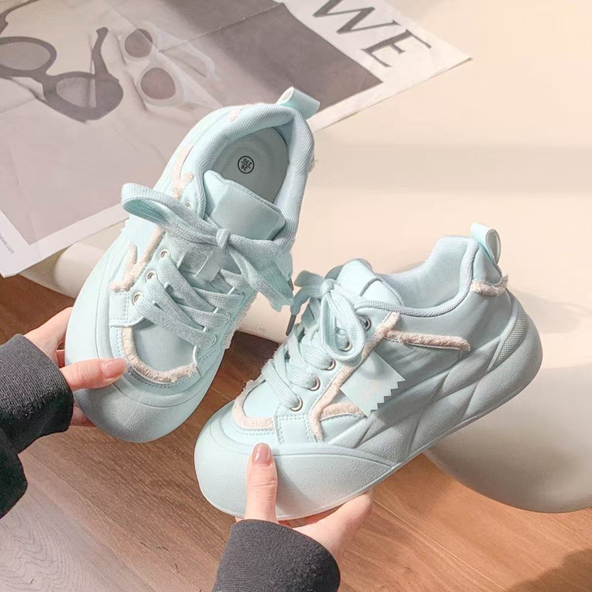 Damen Sneaker Chunky Sportlich Einzigartig