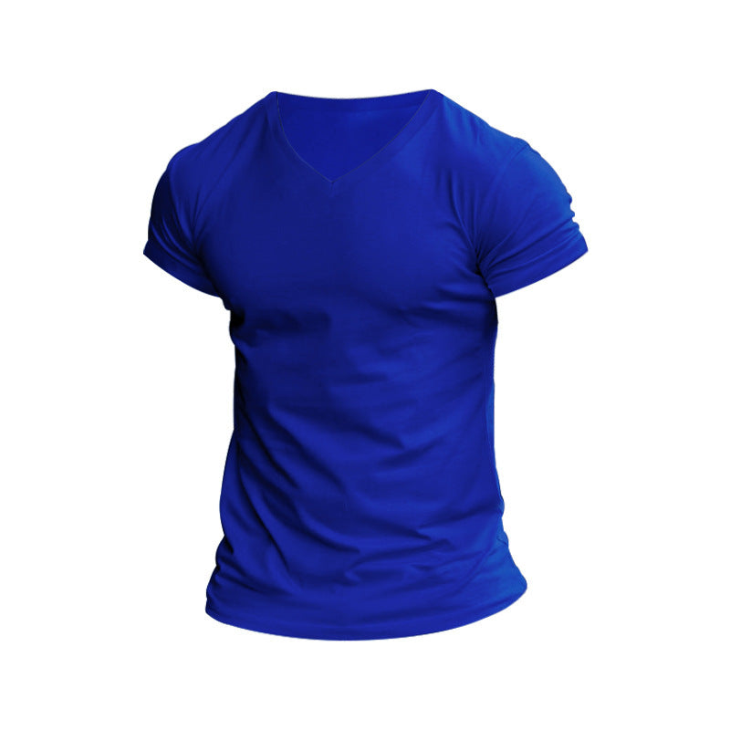 Herren T-Shirt V-Ausschnitt Weich Baumwolle Berlin Style