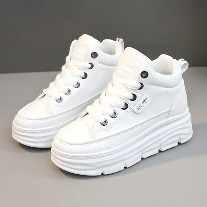 Damen Sneaker High-Top Sportschuhe bequem Laufsohle