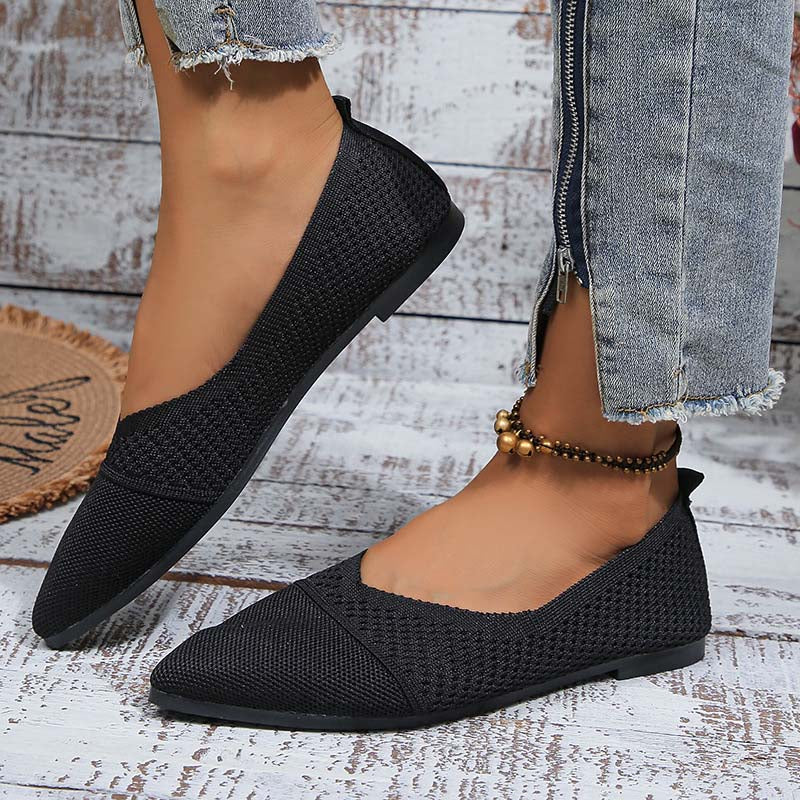 Dünnsitzende Spitzzehen-Schuhe Bequem atmungsaktiv